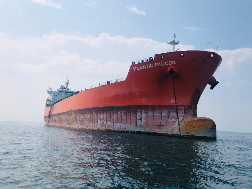 Tanker Atlantic Falcon at sea